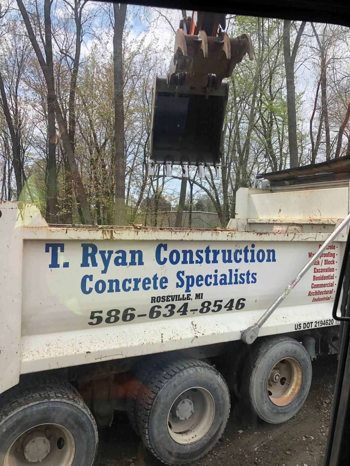 T Ryan Construction Trailor